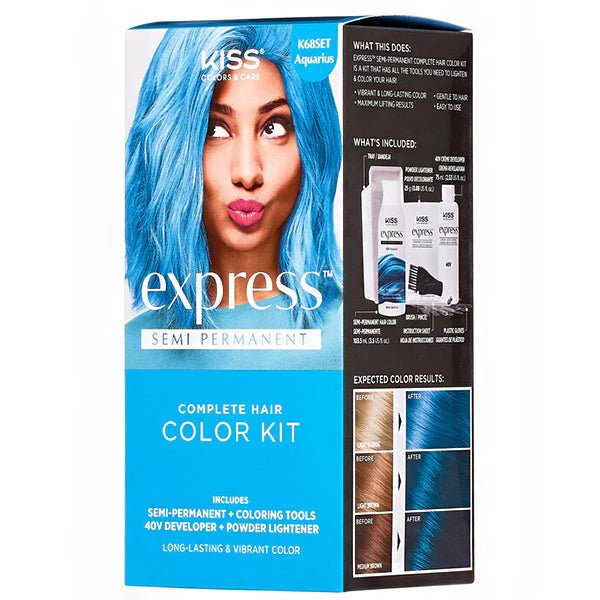 Red by Kiss Express Semi - Permanent Hair Dye – Vibrant Long - Lasting Color (6 Shades) - Beauty Exchange Beauty Supply