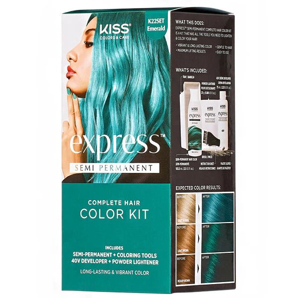 Red by Kiss Express Semi - Permanent Hair Dye – Vibrant Long - Lasting Color (6 Shades) - Beauty Exchange Beauty Supply