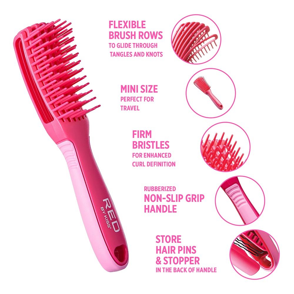 Red by Kiss EZ Glide Detangling Brush - Beauty Exchange Beauty Supply