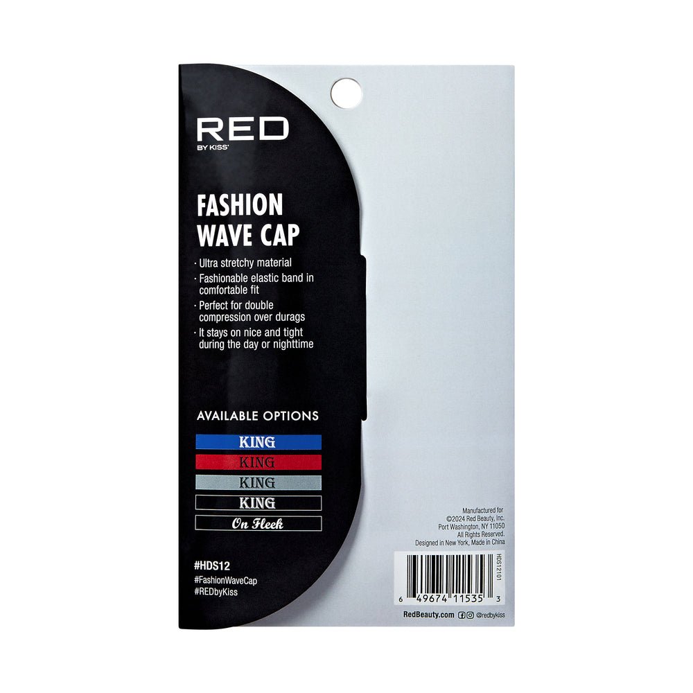Red by Kiss Fashion Wave Cap Regular – 360 Waves & Hair Protection | Multiple Variants HDS 05 to HDS 14 - Beauty Exchange Beauty Supply