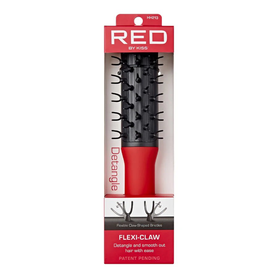 Red by Kiss Flexi Claw Brush HH213 – Flexible Detangling with Scalp Comfort | Size: Full - Length Flex Brush - Beauty Exchange Beauty Supply