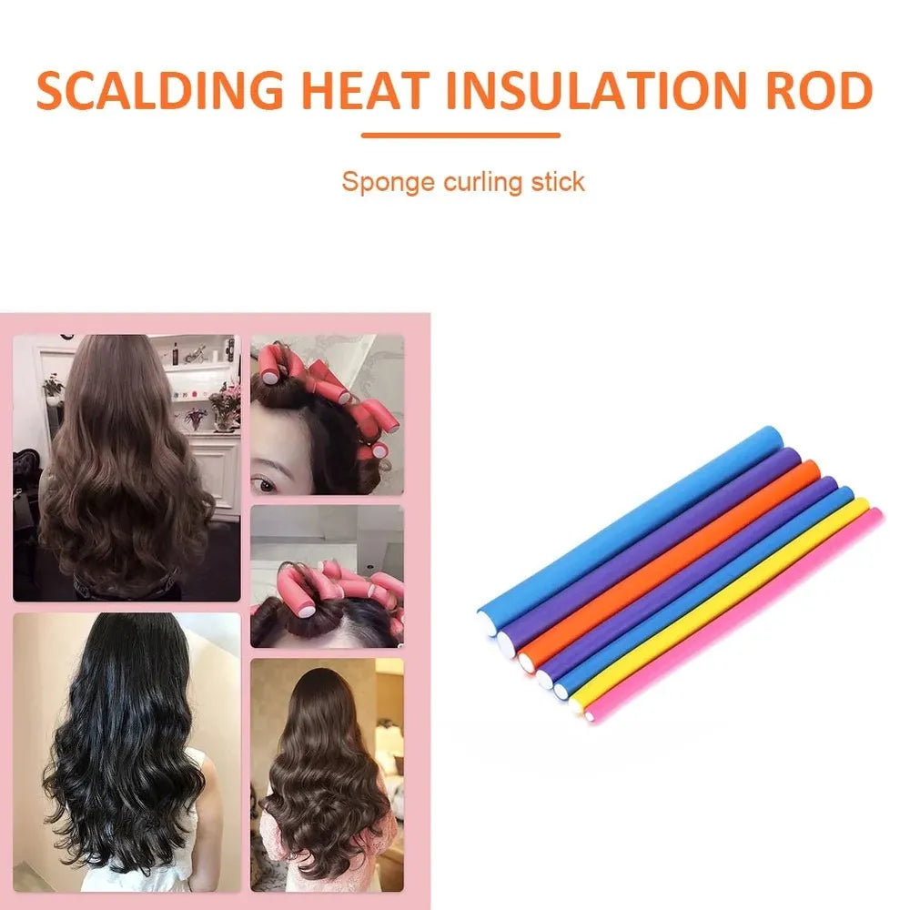 Red by Kiss Flexi Rods – 7" Length, 9/16" Diameter | 12PCS Value Pack for Medium, Heatless Curls - Beauty Exchange Beauty Supply