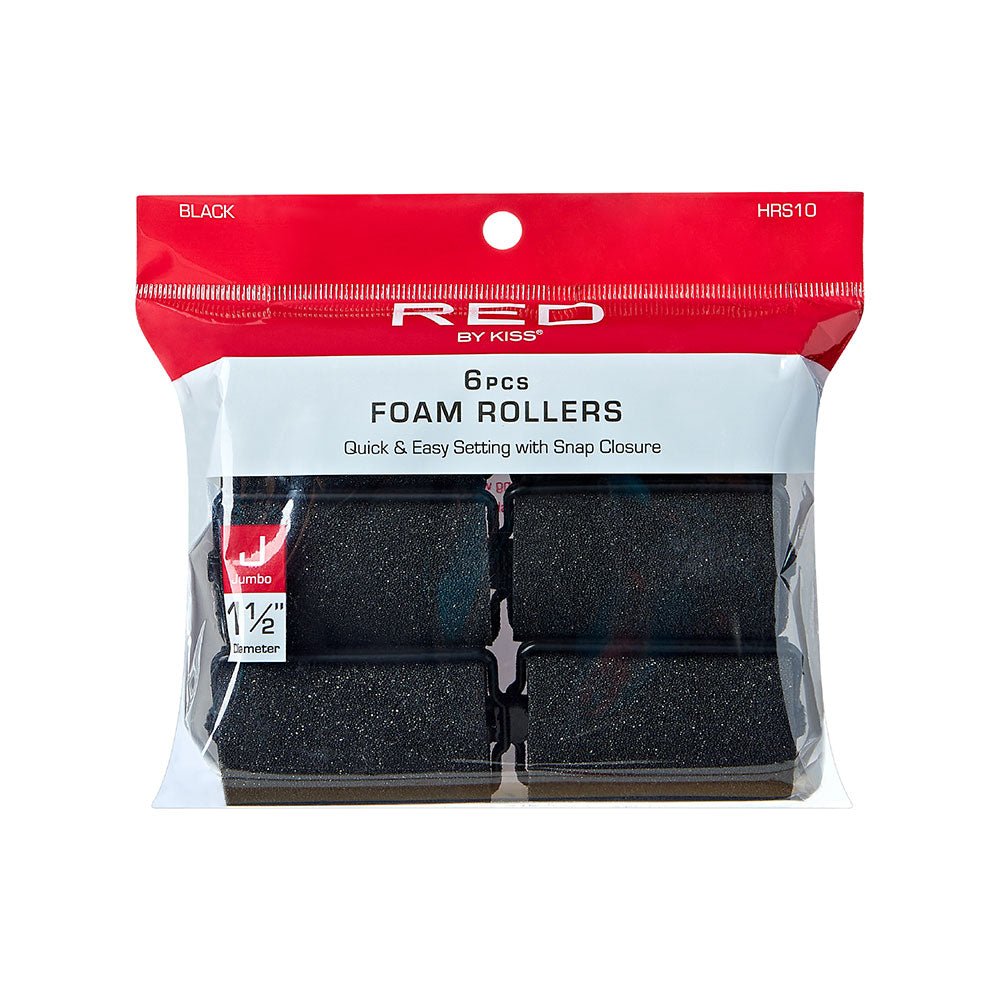 Red by Kiss Foam Rollers | HRS06–HRS10 | Soft, Comfortable, Heat - Free Curling Rollers - Beauty Exchange Beauty Supply