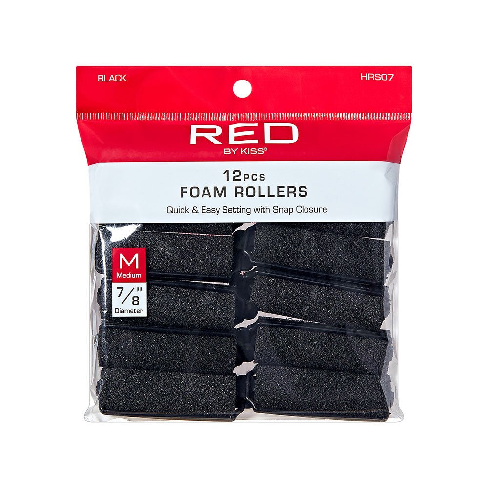 Red by Kiss Foam Rollers | HRS06–HRS10 | Soft, Comfortable, Heat - Free Curling Rollers - Beauty Exchange Beauty Supply