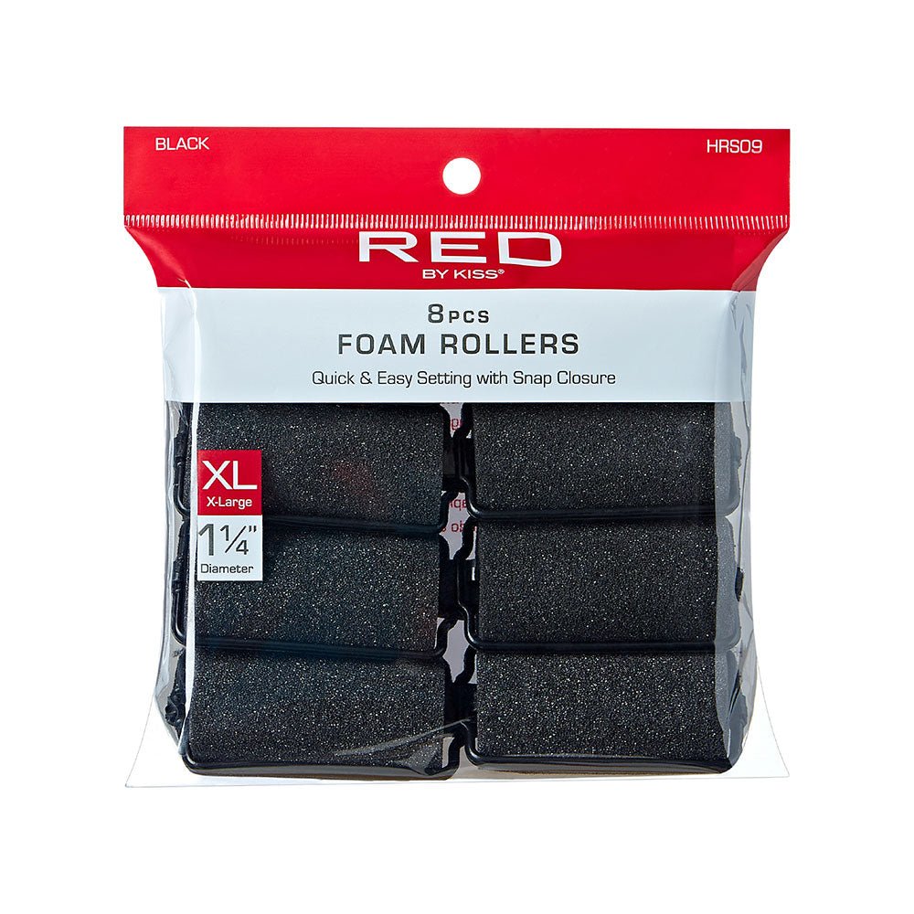 Red by Kiss Foam Rollers | HRS06–HRS10 | Soft, Comfortable, Heat - Free Curling Rollers - Beauty Exchange Beauty Supply