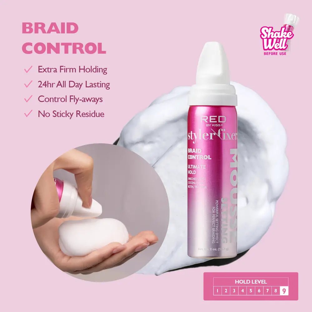 Red by Kiss Frizz Control Setting Mousse - Beauty Exchange Beauty Supply