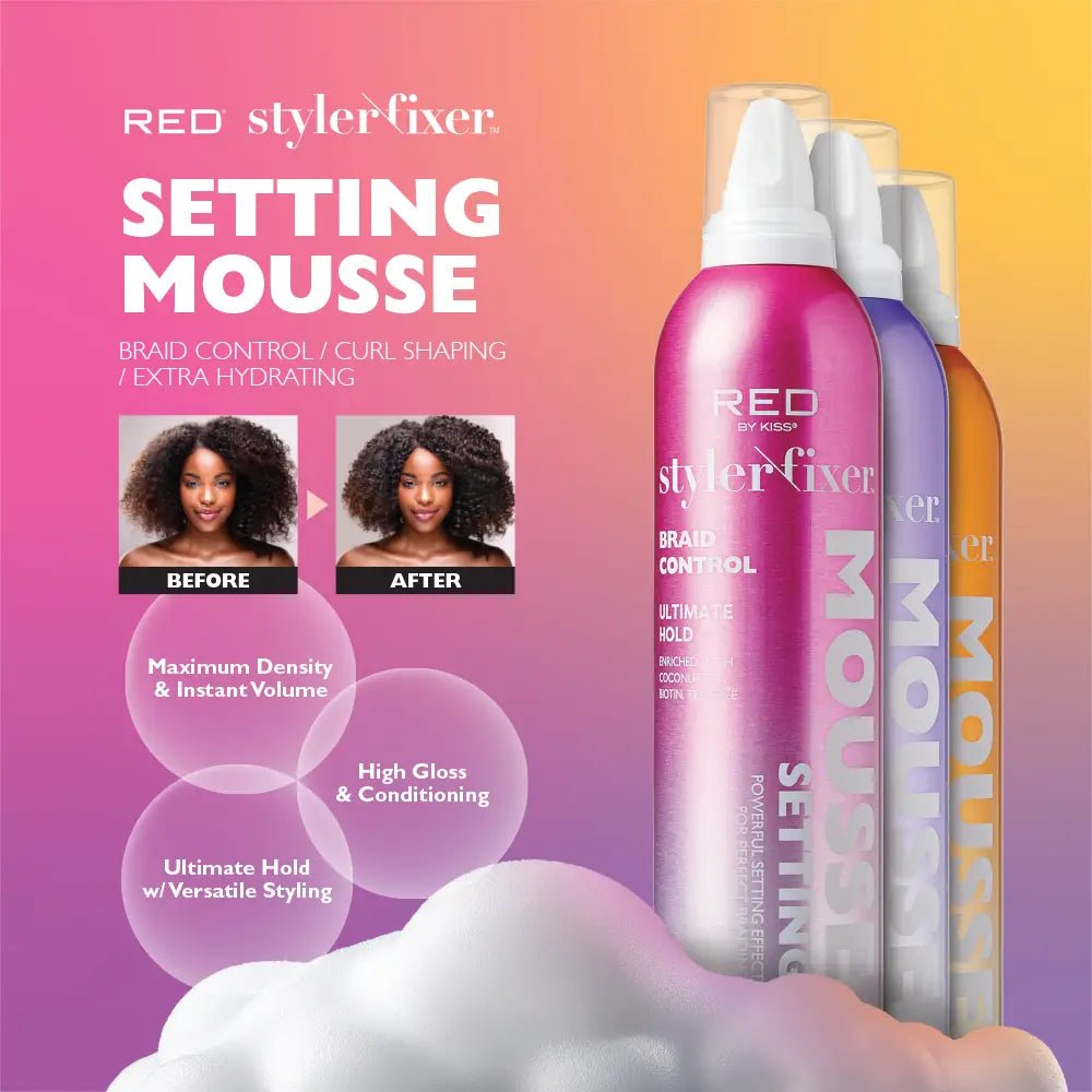 Red by Kiss Frizz Control Setting Mousse - Beauty Exchange Beauty Supply