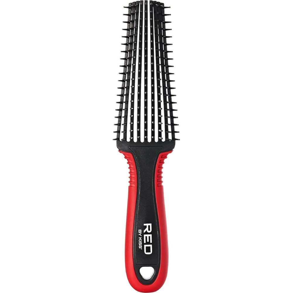 Red by Kiss Glide & Define Brush HH61 – Flexible, Curl - Friendly Detangler | Size: Full - Length Detangling Brush - Beauty Exchange Beauty Supply