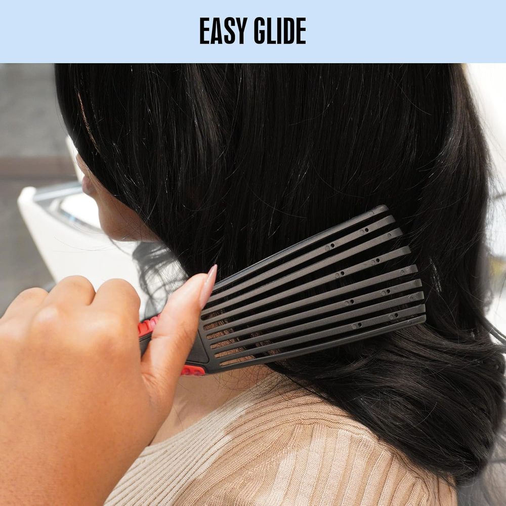 Red by Kiss Glide & Define Brush HH62 – Gentle Detangling & Curl Defining Tool | Size: Compact Detangler - Beauty Exchange Beauty Supply