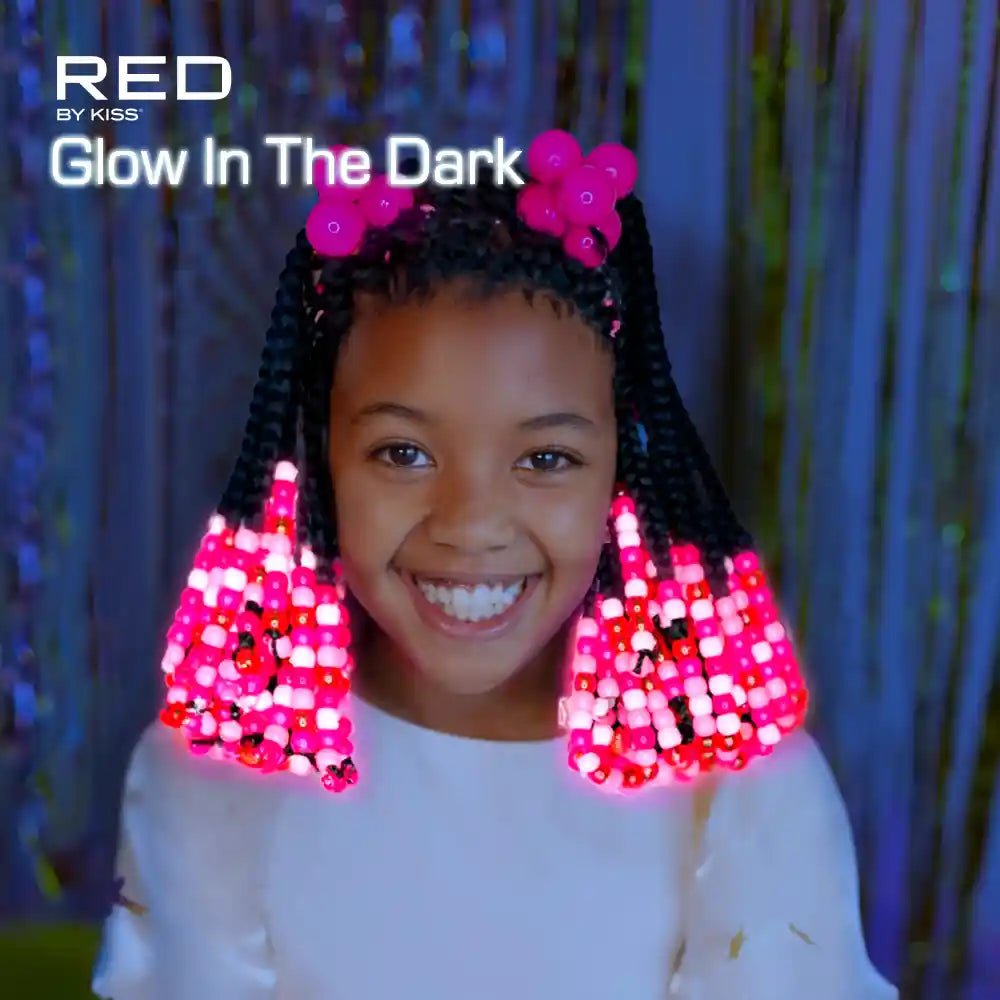 Red by Kiss Glow - in - the - Dark Bonnet โ X - Large | Extra Roomy, Soft & Stylish Night Protection - Beauty Exchange Beauty Supply