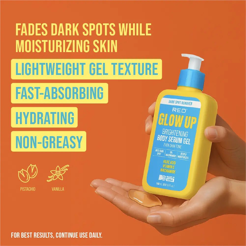 Red By Kiss Glow Up Body Serum Gel Kojic Acid & Vitamin C - 8.12oz - Beauty Exchange Beauty Supply