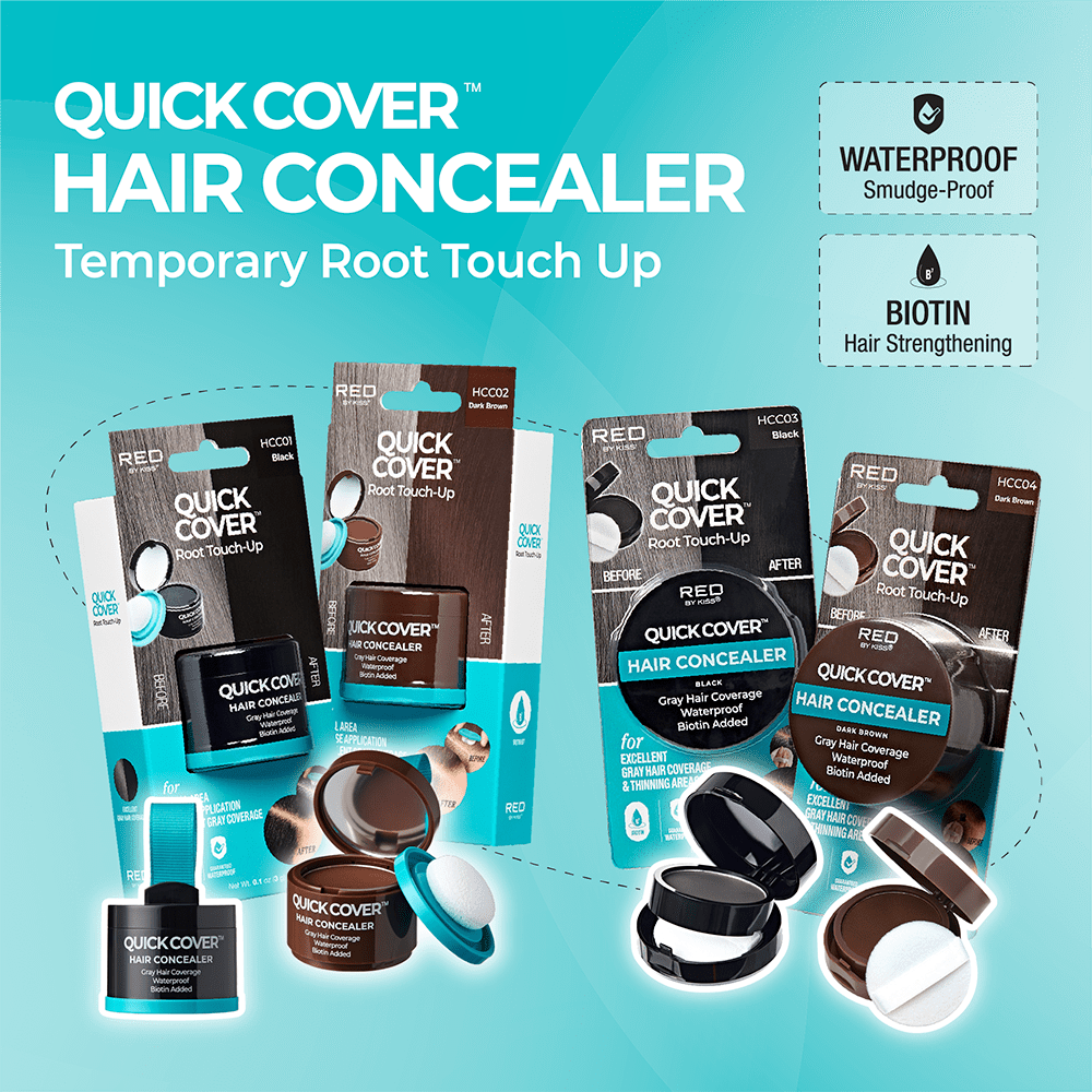 Red by Kiss Hair Concealer – Black & Dark Brown - Beauty Exchange Beauty Supply