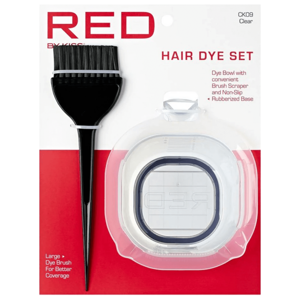 Red by Kiss Hair Dye Set CK09 (Clear) – All - in - One Reusable Coloring Kit | Transparent Finish - Beauty Exchange Beauty Supply
