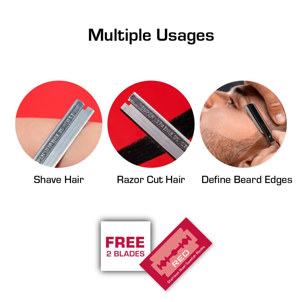 Red by Kiss Hair Shaver with 2 Blades - Beauty Exchange Beauty Supply