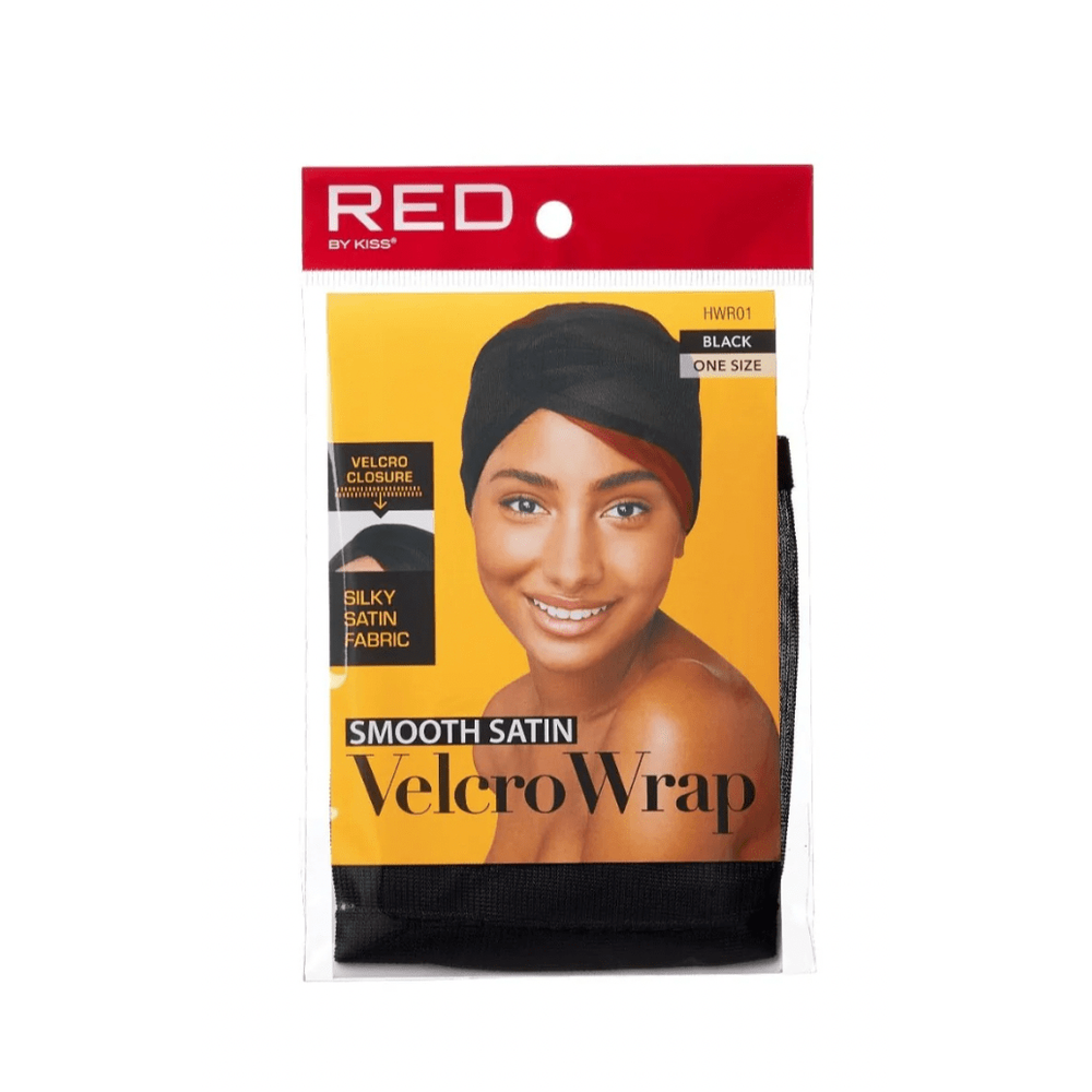 Red by Kiss Hair Wraps | Edge - Setting & Hairline Protection for Natural, Relaxed & Wrapped Styles | Satin (HWR01), Velcro (HWR02), Mesh (HWR03) - Beauty Exchange Beauty Supply