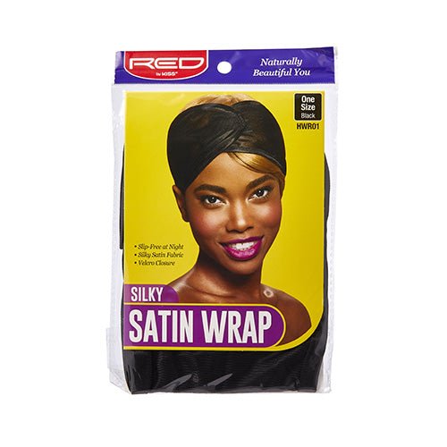 Red by Kiss Hair Wraps | Edge - Setting & Hairline Protection for Natural, Relaxed & Wrapped Styles | Satin (HWR01), Velcro (HWR02), Mesh (HWR03) - Beauty Exchange Beauty Supply