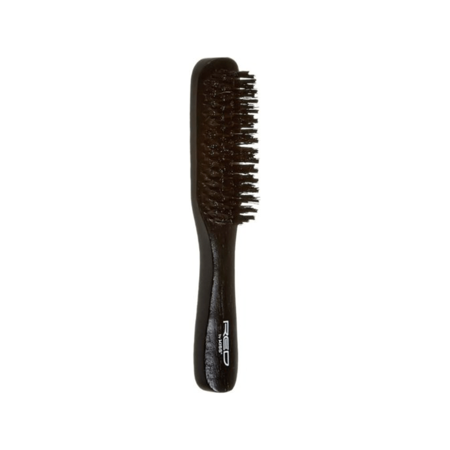 Red by Kiss Hard Styling Boar Brush BOR11 – Firm Bristles for Precision Styling & Wave Control (Hard, Classic Handle) - Beauty Exchange Beauty Supply