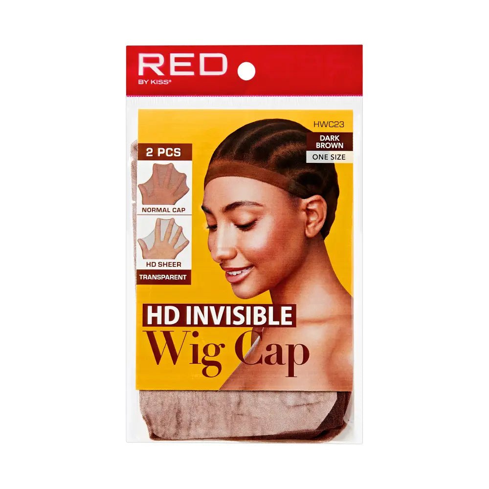 Red by Kiss HD Invisible Wig Cap | Seamless, Comfortable Fit | Black, Dark Brown & Dark Beige Variants - Beauty Exchange Beauty Supply