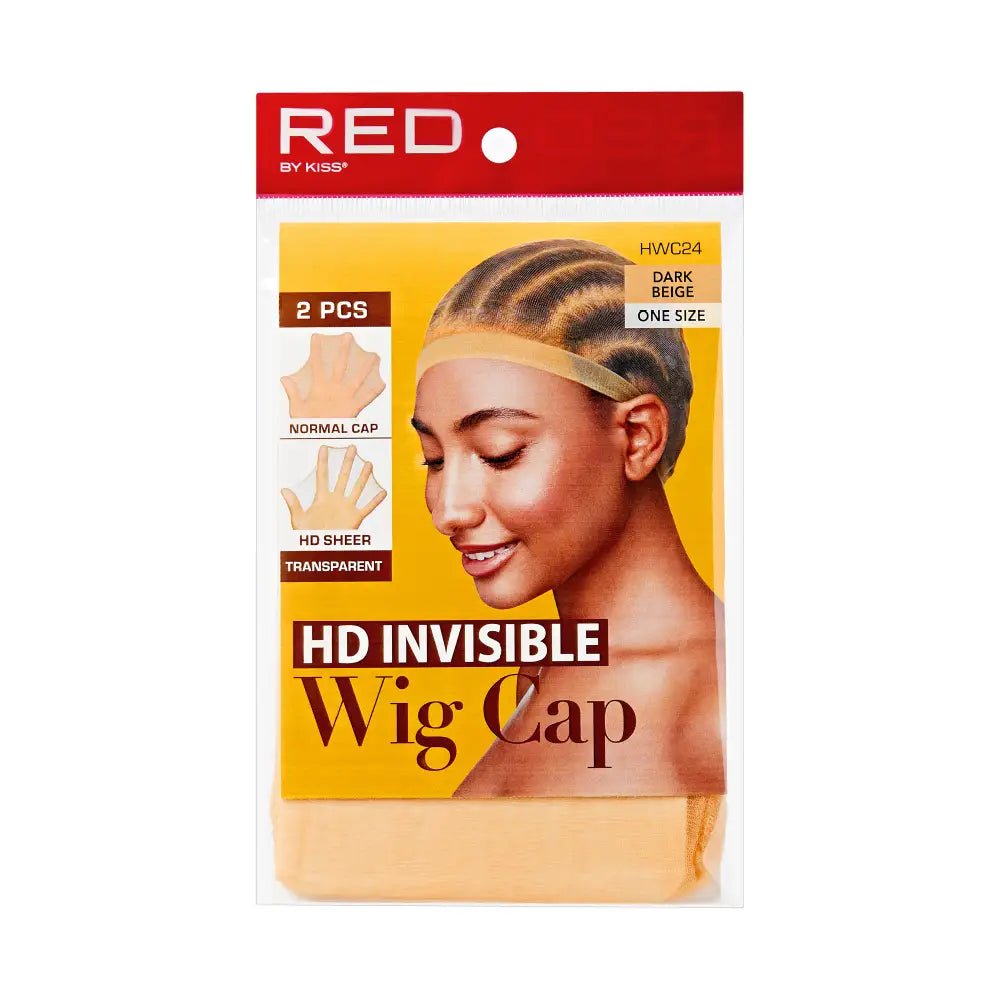 Red by Kiss HD Invisible Wig Cap | Seamless, Comfortable Fit | Black, Dark Brown & Dark Beige Variants - Beauty Exchange Beauty Supply