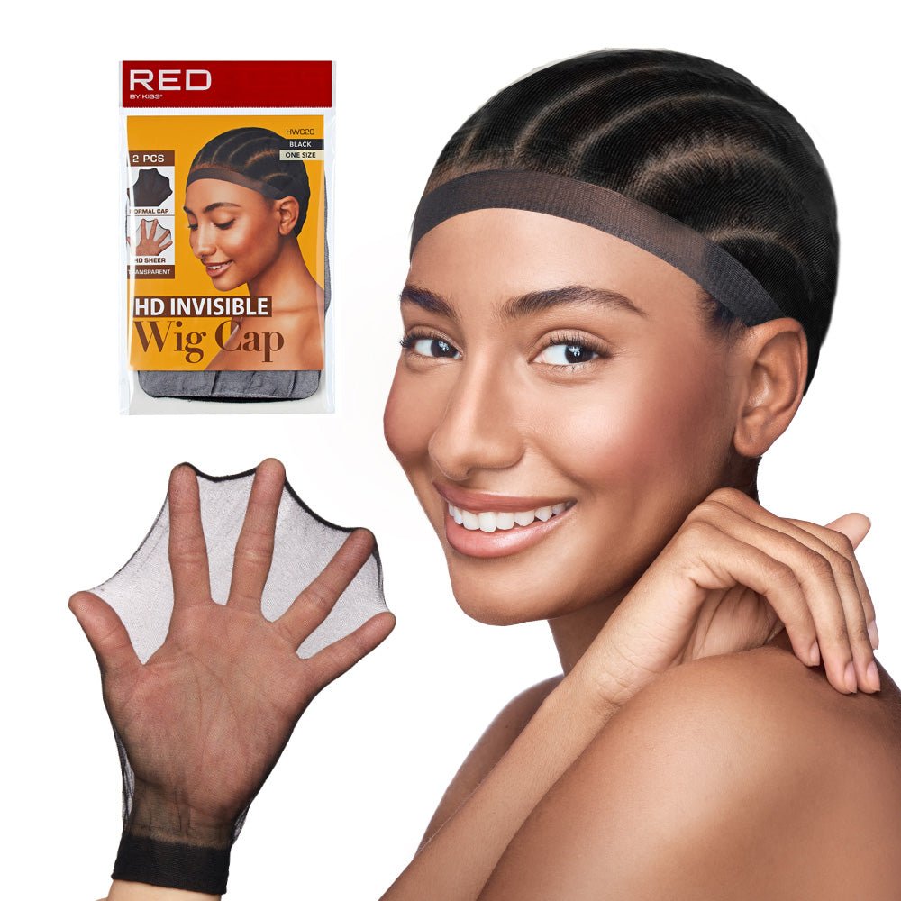 Red by Kiss HD Invisible Wig Cap | Seamless, Comfortable Fit | Black, Dark Brown & Dark Beige Variants - Beauty Exchange Beauty Supply