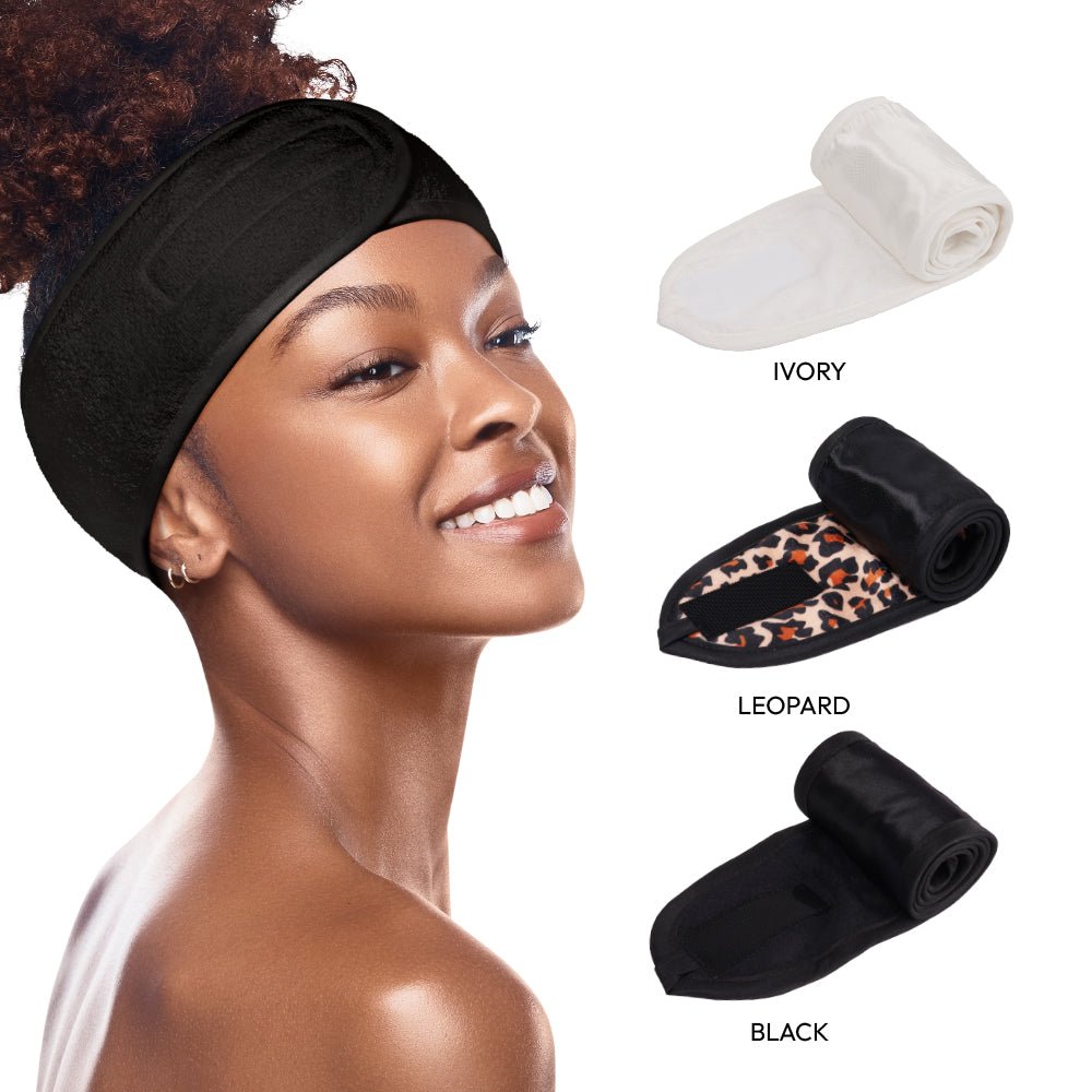Red by Kiss Hook & Loop Spa Headband – Black - Beauty Exchange Beauty Supply