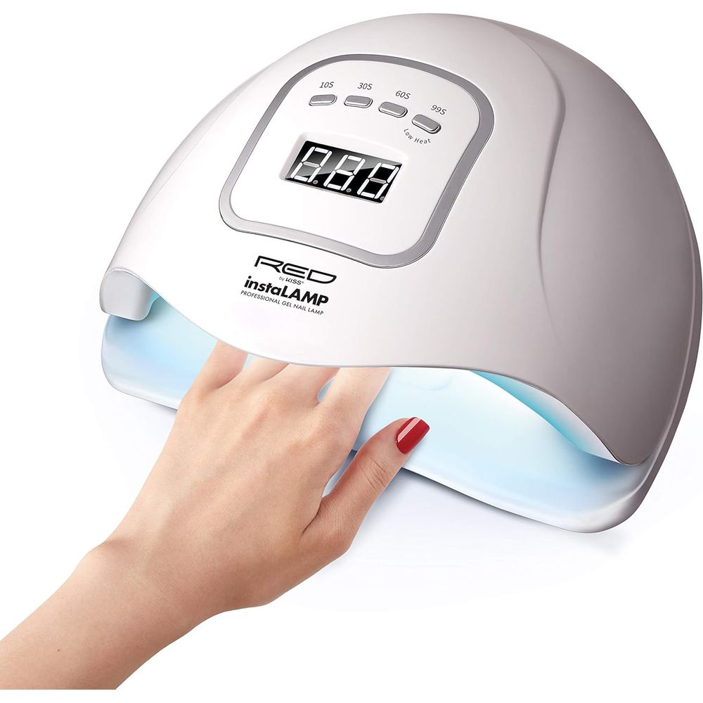 Red by Kiss instaLamp Professional Gel Nail Lamp โ 45 UV LEDs, 4 Timers, Fast Curing for All Gel Types - Beauty Exchange Beauty Supply