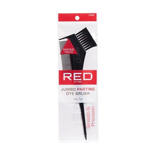 Red by Kiss Jumbo Dye Brush with Rat Tail – Extra - Wide Coverage & Sharp Parting Tip | HH92 | Fast Application for Thick Hair - Beauty Exchange Beauty Supply