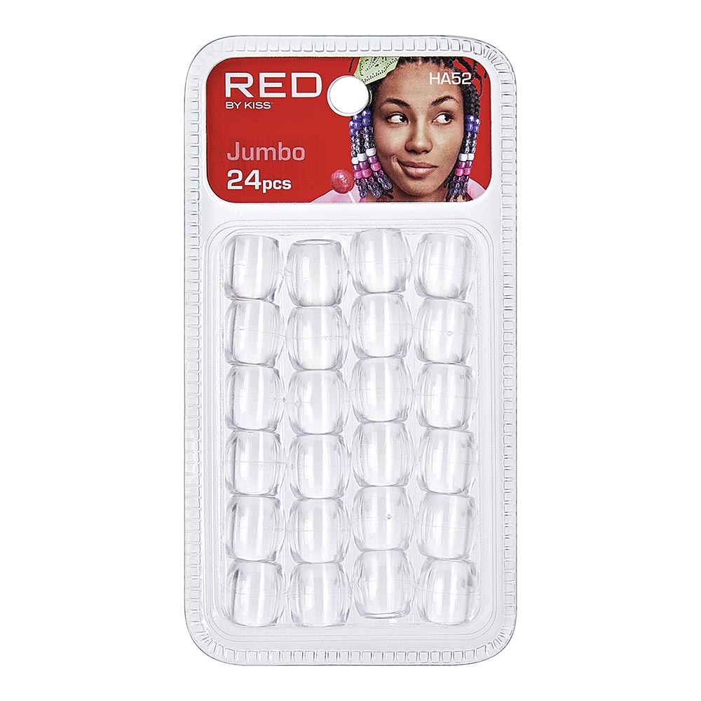 Red by Kiss Jumbo Hair Beads 24pcs - Beauty Exchange Beauty Supply