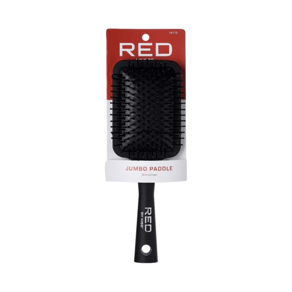 Red by Kiss Jumbo Paddle Brush HH16 – Large Cushion for Effortless Detangling & Smoothing (Wide - Head, Professional Design) - Beauty Exchange Beauty Supply