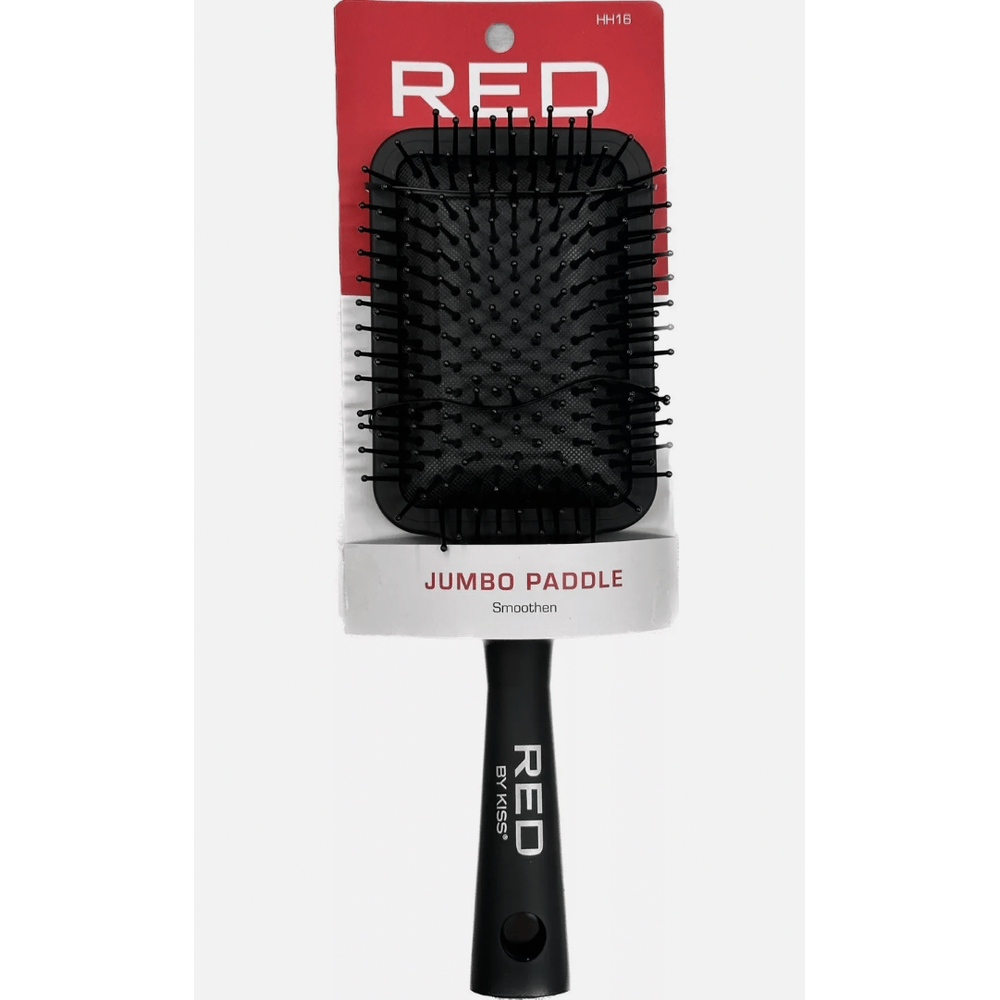 Red by Kiss Jumbo Paddle Brush HH16 – Large Cushion for Effortless Detangling & Smoothing (Wide - Head, Professional Design) - Beauty Exchange Beauty Supply