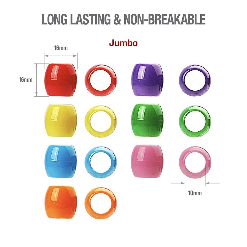 Red by Kiss Jumbo Vivid Assorted Hair Beads 63pcs - Beauty Exchange Beauty Supply