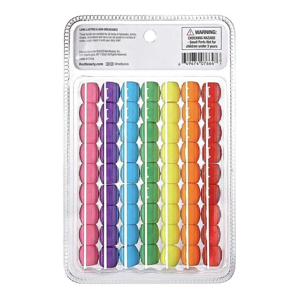 Red by Kiss Jumbo Vivid Assorted Hair Beads 63pcs - Beauty Exchange Beauty Supply