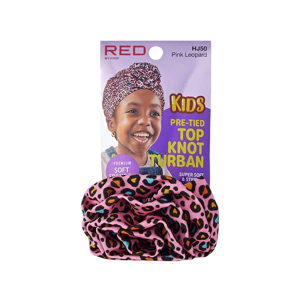 Red by Kiss Kids Pre - Tied Top Knot Turban - Beauty Exchange Beauty Supply