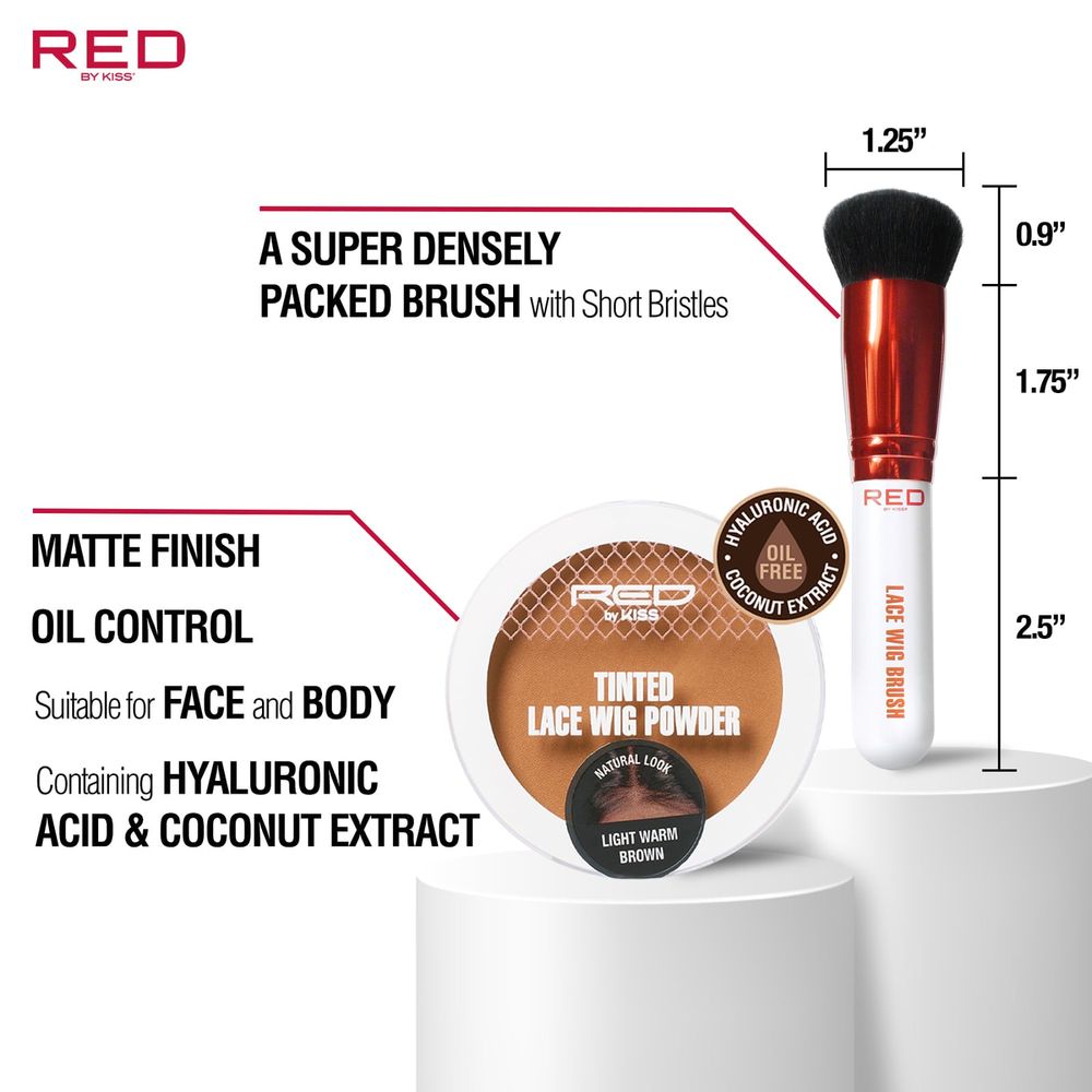 Red by Kiss Lace Wig Powder Brush - Beauty Exchange Beauty Supply