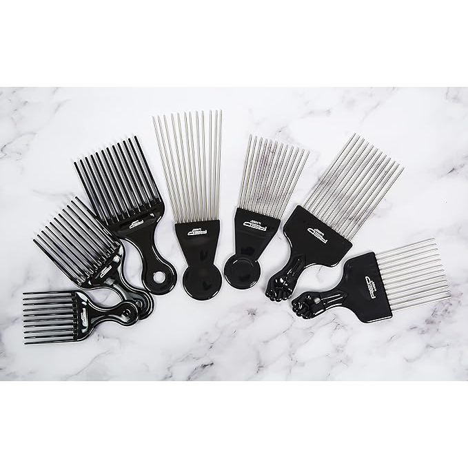 Red by Kiss Large Fan Pik Comb – CPK04 | Extra - Wide Pik for Maximum Volume on Natural, Curly & Coily Hair - Beauty Exchange Beauty Supply