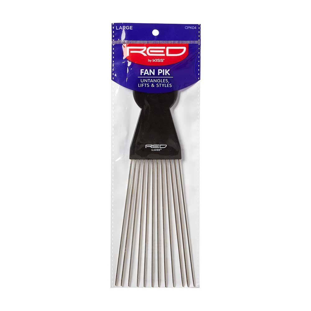 Red by Kiss Large Fan Pik Comb – CPK04 | Extra - Wide Pik for Maximum Volume on Natural, Curly & Coily Hair - Beauty Exchange Beauty Supply