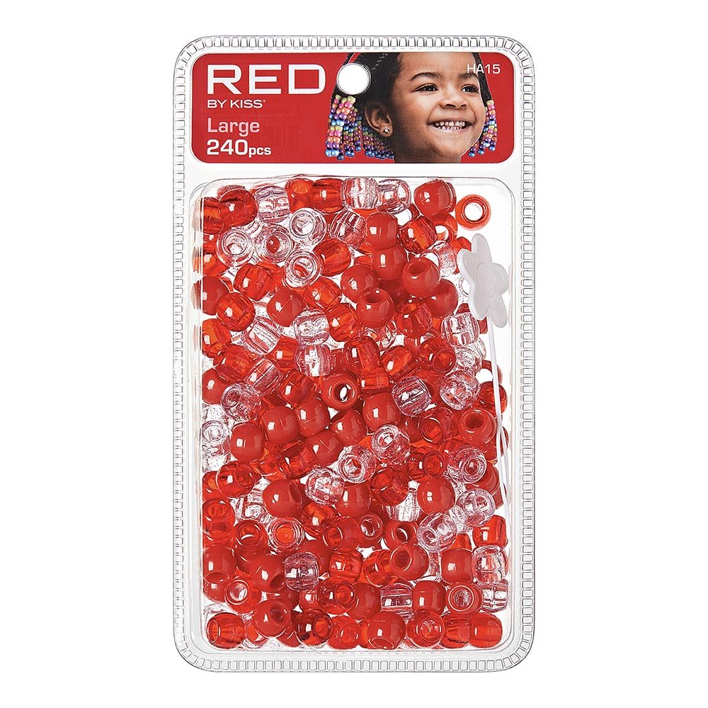 Red by Kiss Large Hair Beads 240pcs - Beauty Exchange Beauty Supply