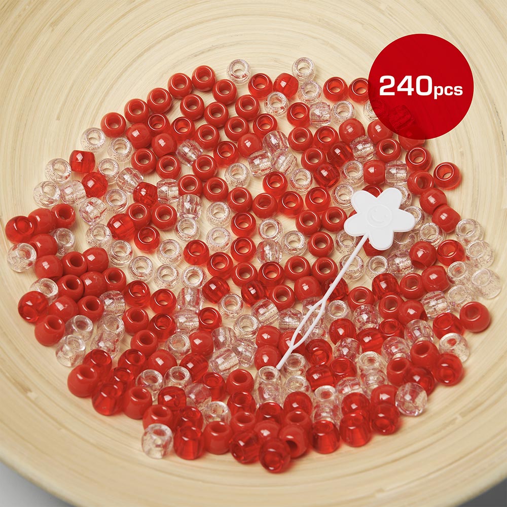 Red by Kiss Large Hair Beads 240pcs - Beauty Exchange Beauty Supply