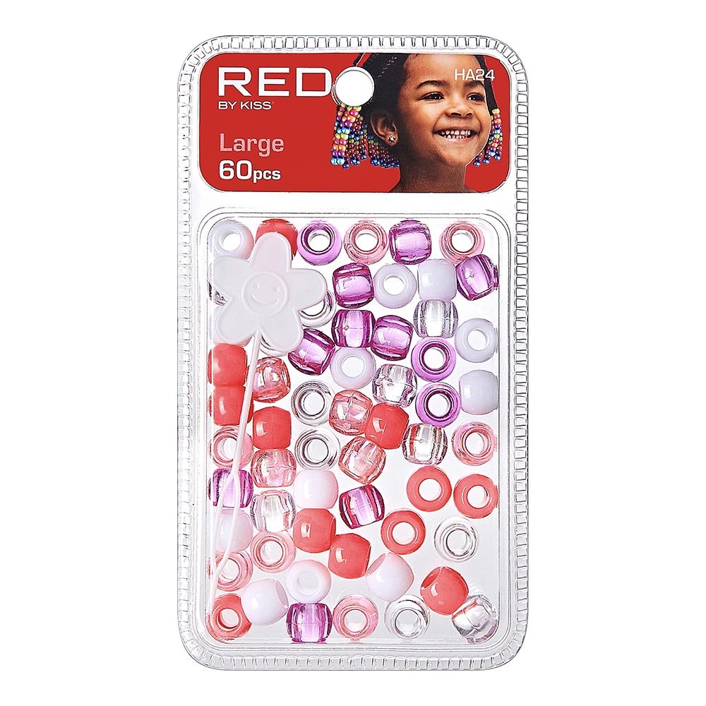 Red by Kiss Large Hair Beads 60pcs - Beauty Exchange Beauty Supply