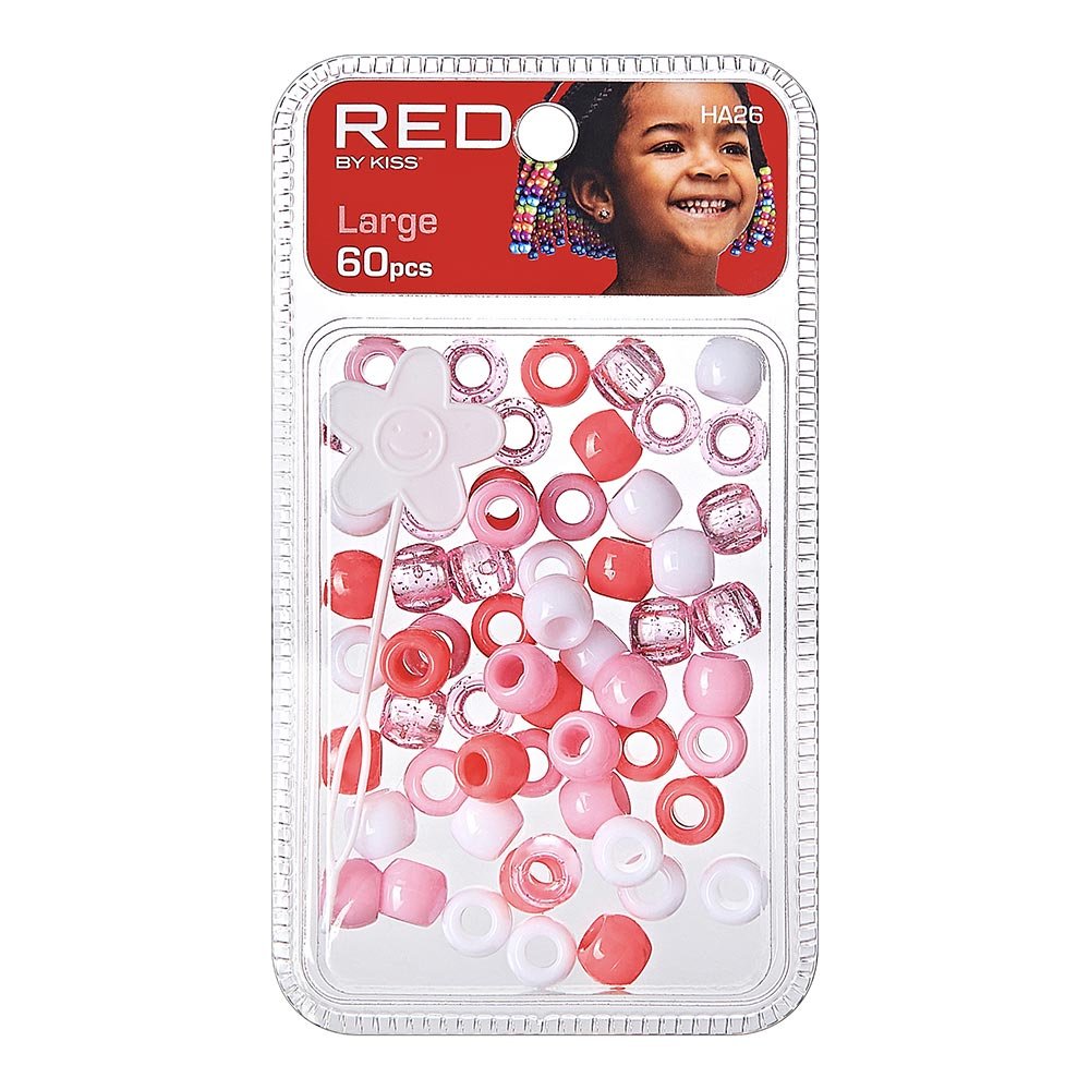 Red by Kiss Large Hair Beads 60pcs - Beauty Exchange Beauty Supply