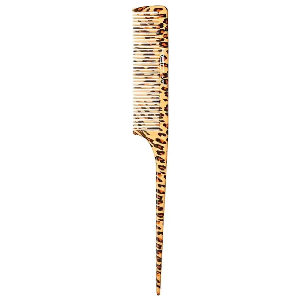 Red by Kiss Leopard Rat Tail Comb | HM29 โ Carbon, Heat - Resistant, & Precision Perfect - Beauty Exchange Beauty Supply