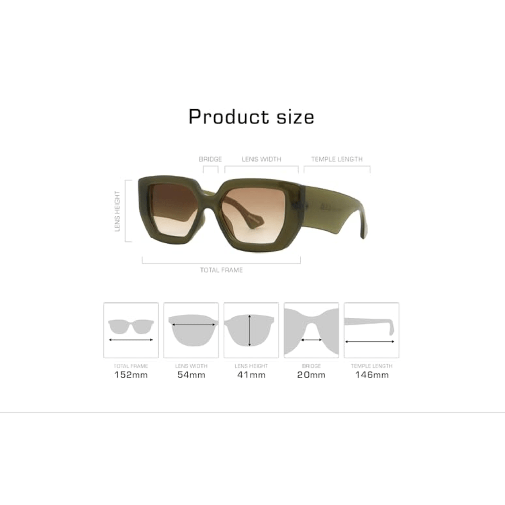 Red by Kiss Mad Shade Classy Frame Sunglasses - UV400 Protection - Beauty Exchange Beauty Supply