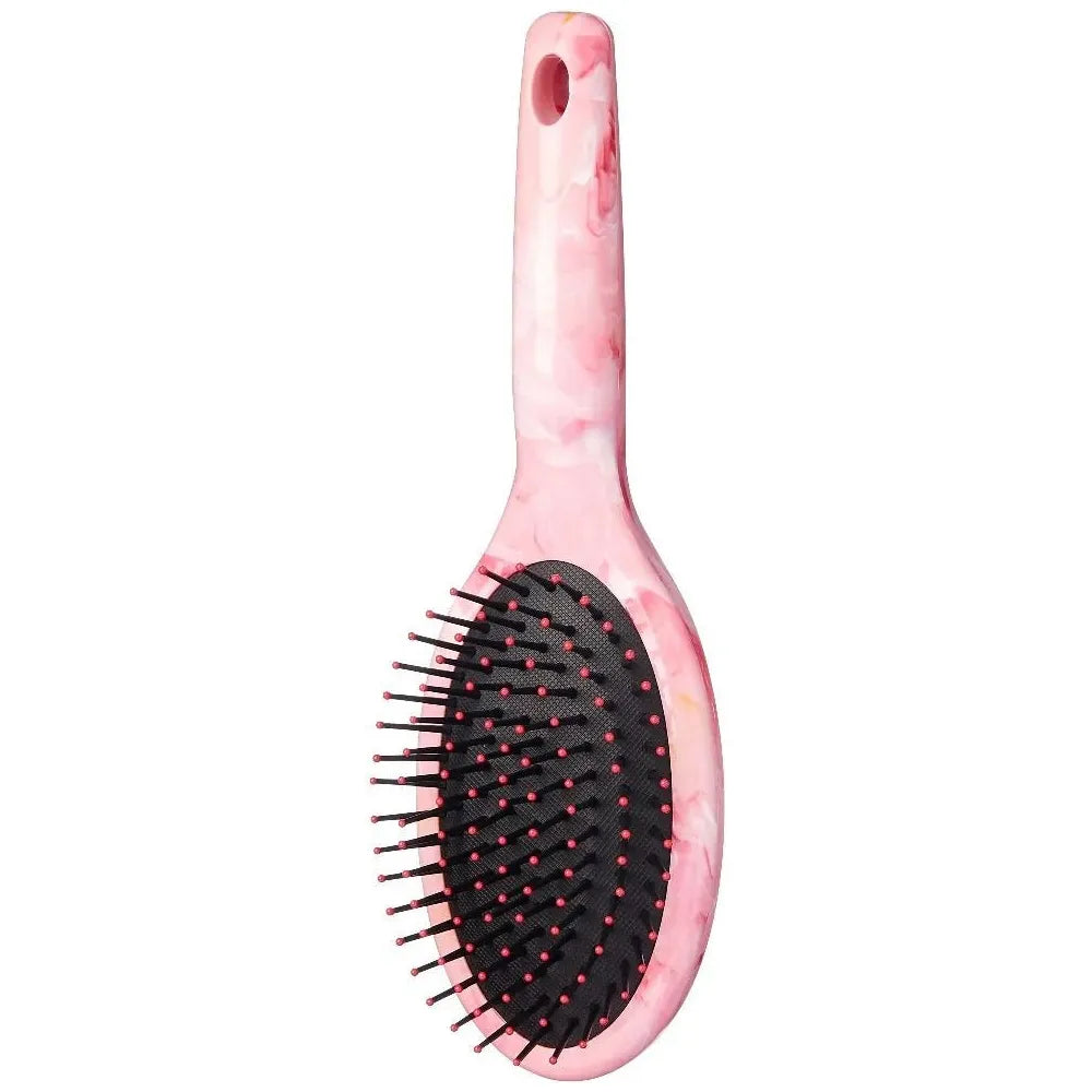 Red by Kiss Marblous Round Paddle Brush HH22 โ Smooth, Shape & Shine in Style | Size: Standard Round Paddle - Beauty Exchange Beauty Supply