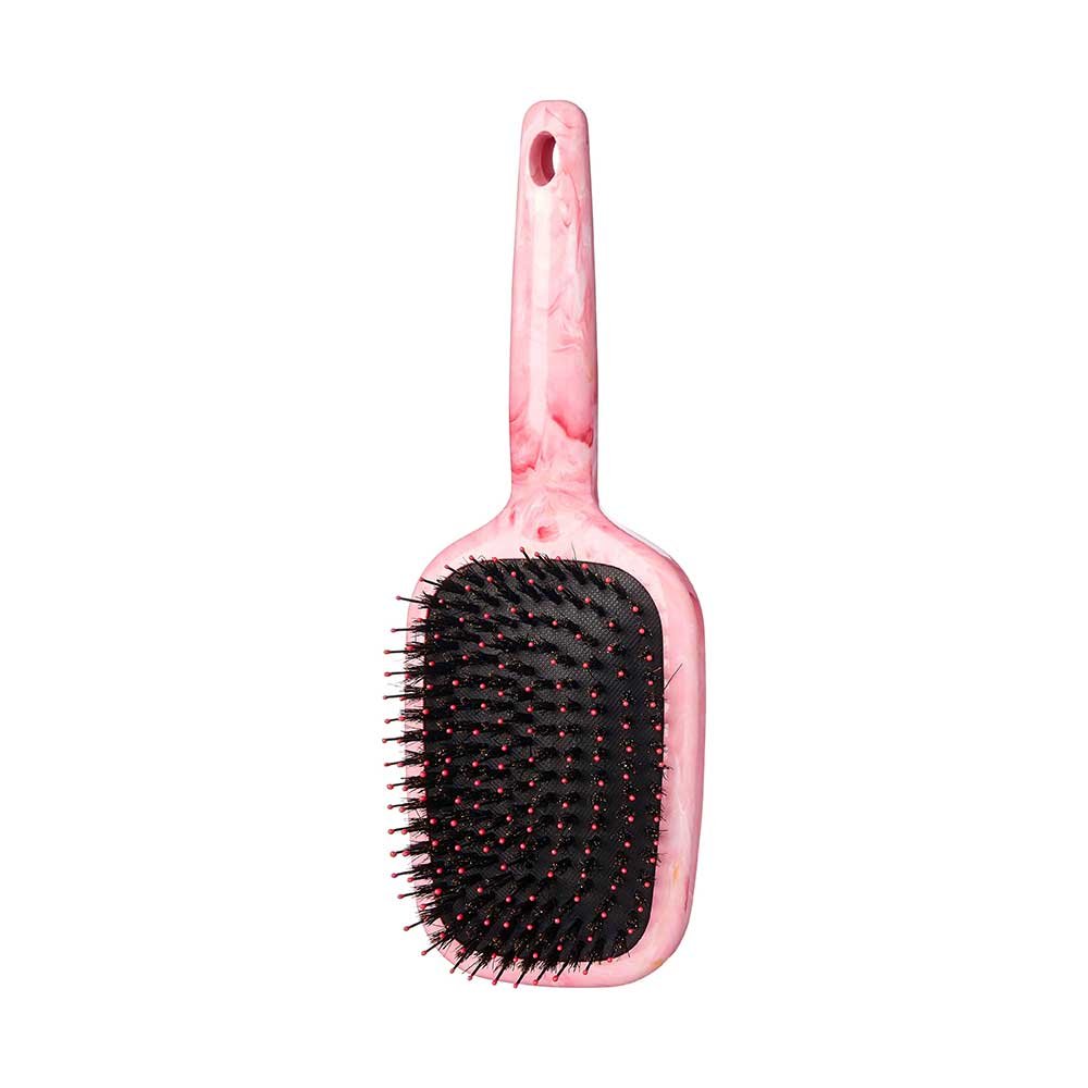 Red by Kiss Marblous Square Paddle Brush HH26 – Everyday Glide with Marble Shine | Size: Medium Square Paddle - Beauty Exchange Beauty Supply