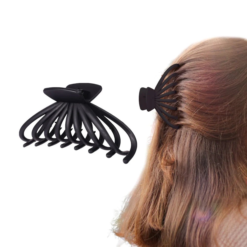 Red by Kiss Matte Butterfly Claw Clip – Jumbo, Black, Strong Hold for Thick Hair (HMC49) - Beauty Exchange Beauty Supply