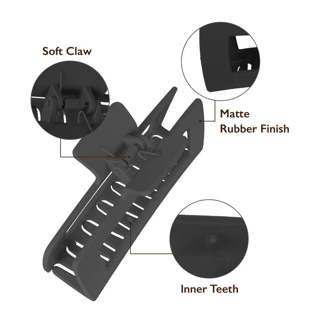 Red by Kiss Matte Open Cut Claw Clip – Jumbo, Strong Hold for Thick Hair (HMC48) - Beauty Exchange Beauty Supply