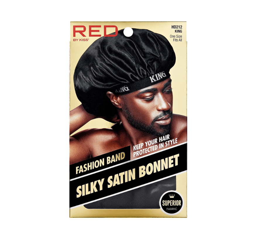 Red by Kiss Men's Silky Satin Bonnet - Beauty Exchange Beauty Supply
