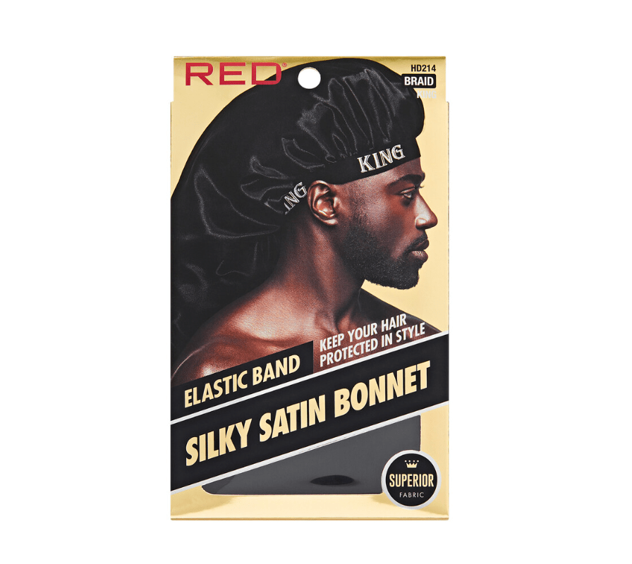 Red by Kiss Men's Silky Satin Bonnet - Beauty Exchange Beauty Supply