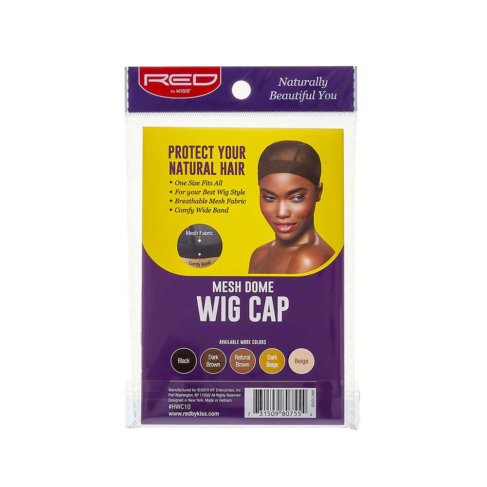 Red by Kiss Mesh Wig Cap | Lightweight & Breathable Wig Foundation | Dark Brown, Dark Beige & Beige - Beauty Exchange Beauty Supply