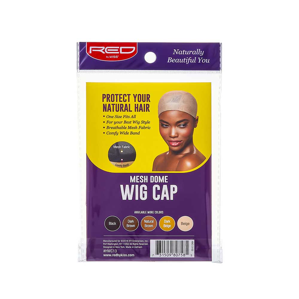 Red by Kiss Mesh Wig Cap | Lightweight & Breathable Wig Foundation | Dark Brown, Dark Beige & Beige - Beauty Exchange Beauty Supply
